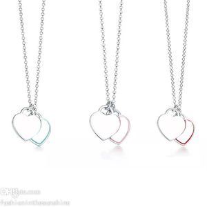 Lüks moda kolye tasarımcısı mücevher aşk kalp kolye kadın parti hediyesi kız arkadaşı için gümüş tasarımlar fikirler zinciri l277a