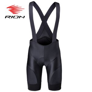 Cycling Bib Shorts RION Men Cycling Shorts Mountain Bike MTB Bib Tights Bicycle Clothing 3D Padded Pockets Reflective Medium Distance Sports Wear 230718