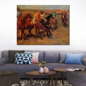 Arte figurativa antes da corrida Ii Edgar Degas Pinturas a óleo artesanais Obras de arte românticas Decoração de parede perfeita para sala de estar