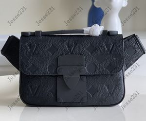 7A S Lock Sling Bag bolsa de grife feminina masculina de couro genuíno pochete bolsas de cintura bolsa crossbody bolsa carteira bolsa bum bolsas bolsa de peito bolsa de cinto mochila Bumbag com caixa