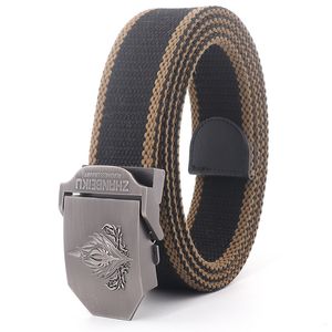 Neck Ties Large 170cm Various Styles Thickened Tactical Training Metal Buckle Outdoor Adventure Canvas Men's Extended Belt 230718