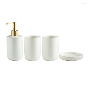 Bath Accessory Set Bathroom Lotion Dispenser Toothbrush Holder Soap Dish Pump Bottle Cup