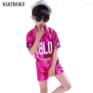 Stage Wear Girl Jazz Dance Girls Costumes For Kids Hip Hop Dancing Children Performance Costume Shirt Pant