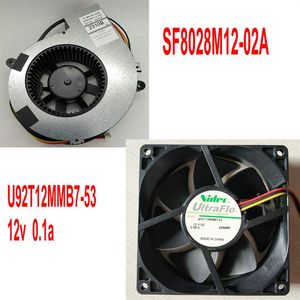 Nidec 8025 12v projector cooling fan U92T12MMB7-53 SF8028M12-02A293g