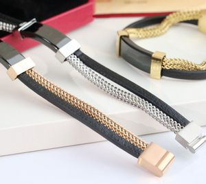 Bangle Fashion Hip Hop Bracelet Mens из нержавеющей стали, свернутая кубинская двойная цепь цепи панк -ювелирные украшения 230719