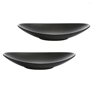 Dinnerware Sets 2 Pcs Seafood Sushi Plate Dessert Trays Ingot Shaped Tableware Decorative Serving Bowl A5 Melamine Dishes Entertaining