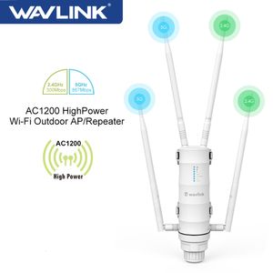 Routers Wavlink Outdoor WiFi Range Extender Wireless Access Point Dual Band 2.4G5Ghz High Power Wifi RouterRepeater Signal Booster POE 230718