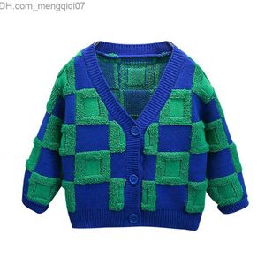 Coat Men's outerwear plaid pattern men's outerwear children's outerwear spring and autumn children's outerwear casual style children's clothing Z230720