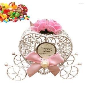 Present Wrap Wedding Sweet Boxes Creative Heart Sugar Box Candy Cake Table Decorations For Baby Duschar Party