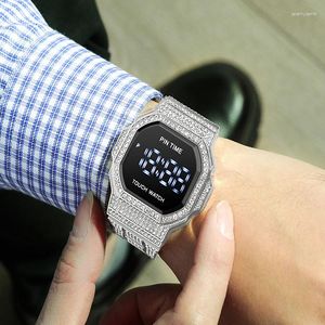 Relógios de pulso PINTIME Relógios masculinos com visor digital comercial