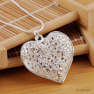 Kolye Kolyeleri Farklı Moda Gümüş Renk Takıları Zarif Takılar Düğün En İyi Kalp Kolye Kadınlar R230719