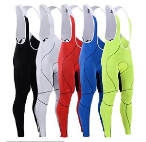 Radfahren Trägerhose Pro Radfahren Lange Hosen mit Bib Ropa Ciclismo 5 Farben Fahrrad Trägerhose Mountian Bike GEL Pad Hosen 230718