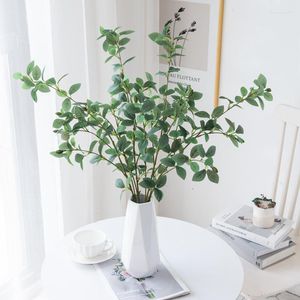 Decorative Flowers Artificial Plants Rose Leaves Bouquet Diy Floral Arrangement Accessory For Home Wedding Decor Supplies Fake Scrapbooking