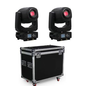 Stage lightings LED moving head light beam spot wash zoom 2 units with flight case packing335H