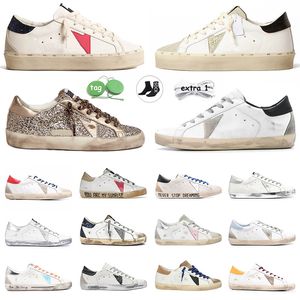 golden goose sneakers men women shoes designer shoes Plate-forme doold dirty black white green pink glitter【code ：L】tripler luxury mens trainers