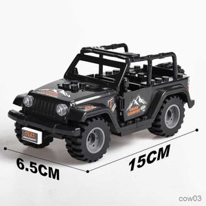 Bloklar Yeni Askerler Kamuflaj Blacks Wranglers Araba Off Roader Yapı Blokları Klasik Model Setleri Tuğlalar Çocuk Kitleri R230720