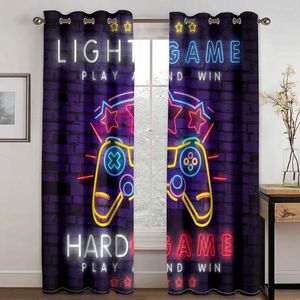 Curtain 3D Print Custom Video Game Modern Console Controller Shading Blackout Boy Kids Children's For Bedroom Living Room