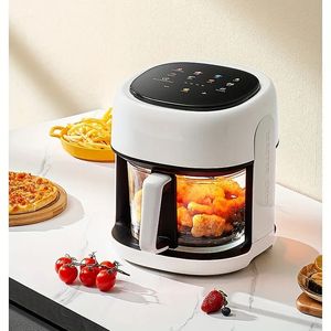 Fritadeira de ar inteligente multifuncional doméstica de controle digital pode ver a máquina para assar alimentos, uma máquina de cozimento que pode assar batatas fritas, asas de frango,