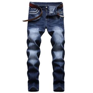 Mäns plusstorlek byxor denim vanliga byxor mager jean man rippade pojkvän pantalon jeans hommes för man222j