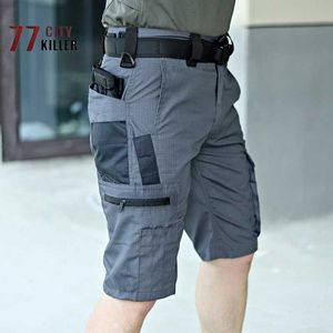 Męskie szorty Summerskie szorty męskie na świeżym powietrzu wojskowe jogging sportowy Wodoodporne pięciopunktowe spodnie S-3xl L230719