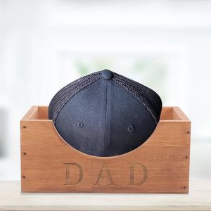 Storage Bags Wooden Box Shelves Container Craft Organizer Hat Display Holder Shelf Containers Rack