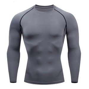 Camisetas Masculinas Masculinas Compression Running T Shirt Fitness Tight Sleeve Long Sport tshirt Training Jogging Shirts Gym Sportswear Top Dry Dry 230718