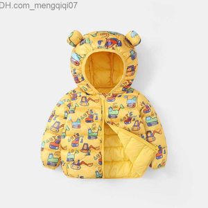 Piumino da bambina Cappotto invernale da bambina Giacca da bambina in cotone con motivo a caratteri Giacca con cappuccio per bambini Piumino per bambini Z230720