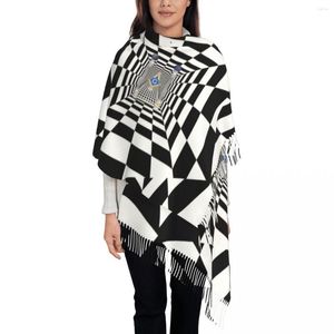 Scarves Fashion Freemasonry Masonic Tassel Scarf Women Winter Warm Shawl Wrap Female Mason