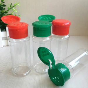 Free Shipping Plastic Spice Salt Pepper Shakers Seasoning Jar Can Barbecue BBQ Condiment Vinegar Bottle Kitchen Cruet