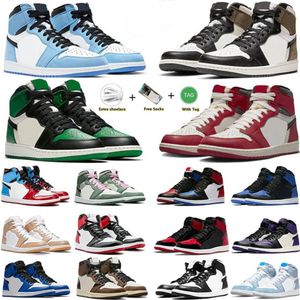 Men Basketball Shoes Jumpman High Mid top Bordeaux Atmosphere Bred Patent University Blue Hyper Royal Pale Ivory mens trainers sports sneakers