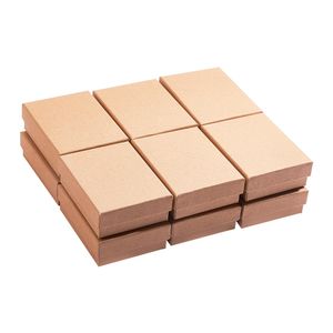 Caixas de Jóias Pandahall Papelão Caixa de Jóias Conjunto Caixas de Presente para Brincos Anel Colar Embalagem Organizador de Jóias Caixas de Exibição 9x7x3cm 12pcs 230718