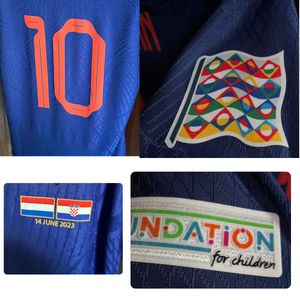 American College Football Wear Nations League Final Lang Jersey Weghorst Dumfries F.De Jong Ake Virgil Maillot Player Issue Sports Jersey