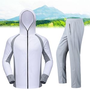 Outdoor T-Shirts Clothes Fishing Shirt Jacket Ice Silk Quick Dry Sports Clothing Sun Protection Face Neck Anti-uv Breathable Fishing Hooded 230718