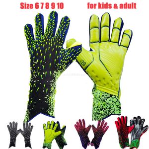 Balls Latex Goalkeeper Gloves Thick Football Professional Protection Adult Youth Goalkeeper Football Goalkeeper Football Gloves 230718