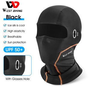 Fashion Face Masks Neck Gaiter WEST BIKING Summer Cycling Caps For Men Full Face UV Protection Motorcycle Hood Fishing Running Balaclava Cooling Sport Gear 230719