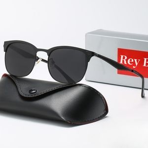 Men Sunglasses Classic Brand Retro Men Sunglasses Luxury Designer Eyewear Ray Metal Frame Designers Sun Glasses Bans Woman ML 3538 with box Polarized lens