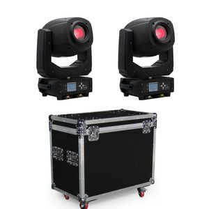 Stage lightings LED moving head light beam spot wash zoom 2 units with flight case packing2692