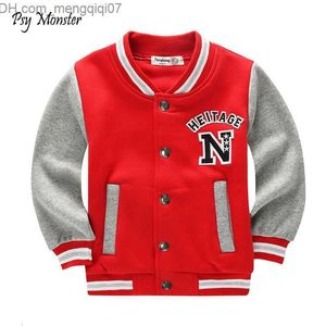 Coat School baseball jacket for boys and girls Spring jacket for children Autumn sports Basketball running clothing A73 Z230719