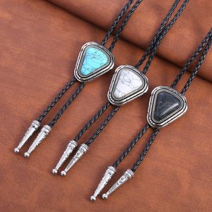 Bolo Ties Navajo Triangle Turquoise Bolo Tie Tie Rope American Western Denim Bolo Tie 230719