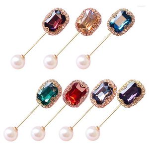 Brooches 5 Pcs Sweater Shawl Clips Simple Anti-light Faux Pearls Brooch Pins 40GB