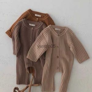 Pullover Autumn Cotton Long Sleeve Baby Jumpsuit Nyfödda kläder Småbarnströjor Nyfödda spädbarn Baby Boys Girls Girls PlaySuit Overall HKD230719