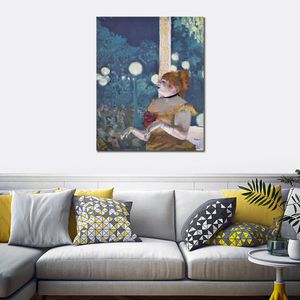 Ballerina Canvas Art the Cafe Concert (the Song of the Dog) Edgar Degas Painting Hand Oil Painted Home Office Wall Decor Modern