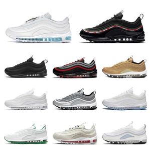97 Cushion Running Shoes 97s Men Women Triple Black White Gold Sliver Bullet Sean Wotherspoon Satan Jesus Bred Metallic og Mens Trainers Outdoor Sneakers size 36-45