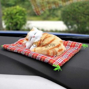 Decorações de interiores Enfeites de carro Simulação fofa Gatos dormindo Decoração Automóveis Adoráveis Gatinhos de pelúcia Boneca Brinquedo Crianças Presentes Acessórios x0718