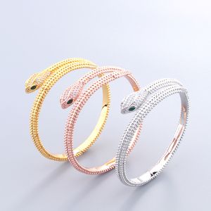 nuovi braccialetti bangle in argento con serpente in oro 18 carati per donna set anello da uomo tennis di lusso moda designer di gioielli unisex gioielli da donna regalo per feste accessori matrimonio