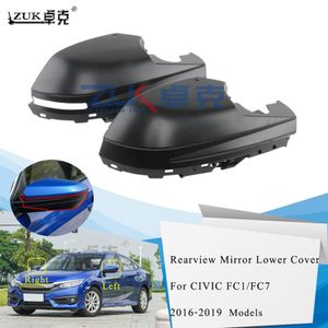 ZUK Left Right Exterior Rearview Mirror Lower Cover Outer Mirror Base Housing Hood For HONDA CIVIC 2016 2017 2019 FC1 FC7239M