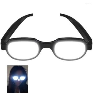 Party Decoration Cosplay Funny Glasses DJ Bar LED Lysande Japan Anime Eyewear Light Up Year's Decor Halloween Costume