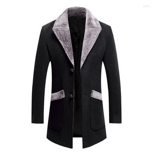 Men's Trench Coats Men Winter Long Jackets Wool Blends Good Quality Male Slim Fit Overcoats Autumn Size 5XL