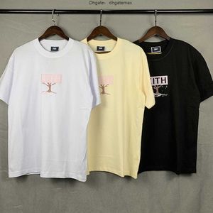 Herr t-shirts kith behandlar box tee tokyo exklusiv körsbärsblomsträd herr- och kvinnors korta ärm T-shirt