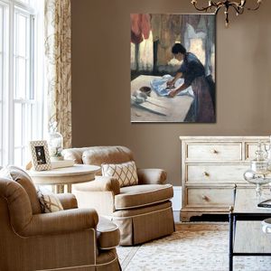 Contemporary Canvas Wall Art Edgar Degas Woman Ironing Ballet Dancer Hand Painted Oil Painting Home Decor